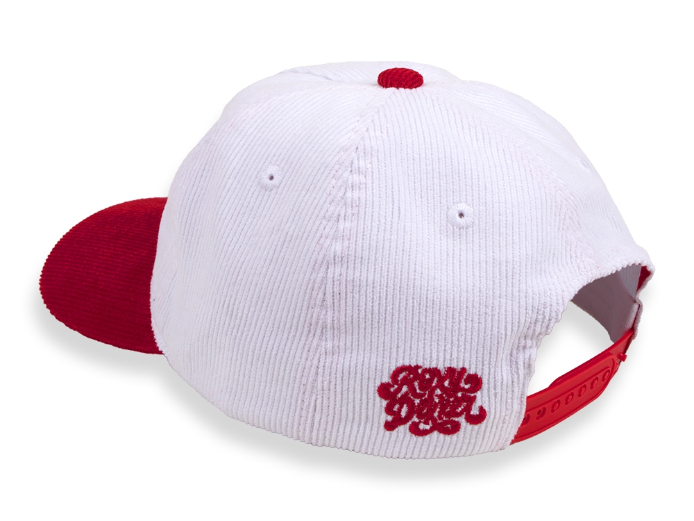 Duotone Corduroy Pet 'Mama I Made It' Wit/Rood