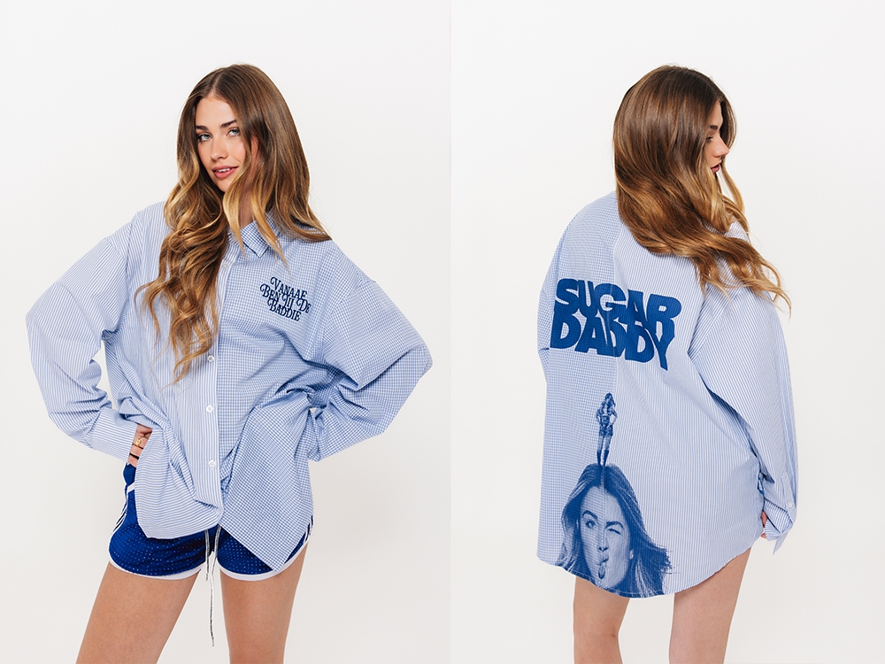 Overhemd Sugar Daddy Blauw/ wit
