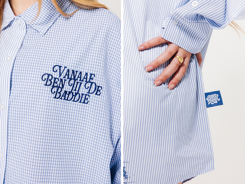 Overhemd Sugar Daddy Blauw/ wit