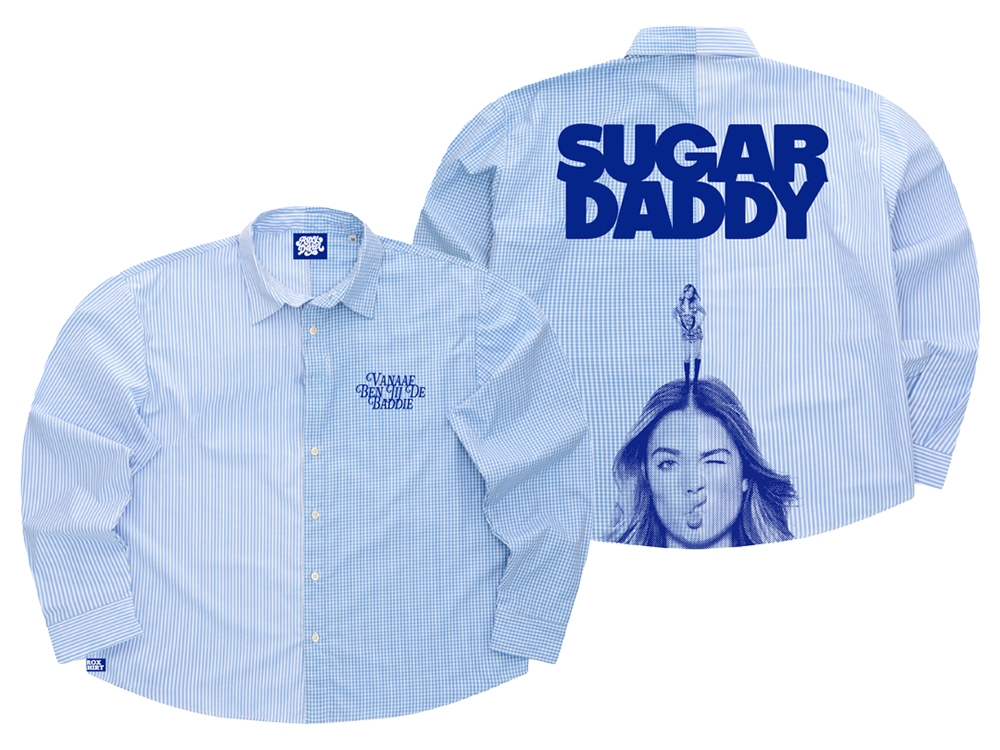 Overhemd Sugar Daddy Blauw/ wit