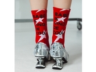 Sokken 'babe ik vind je cool' Rood