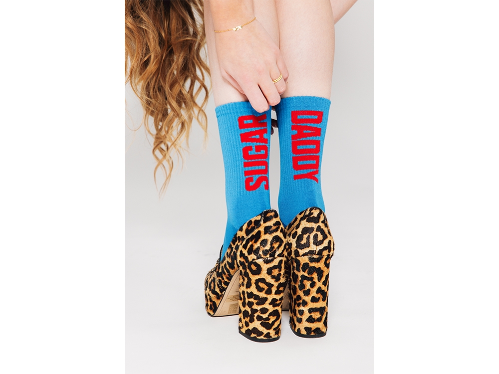 Sokken 'Sugar Daddy' Blauw/Rood