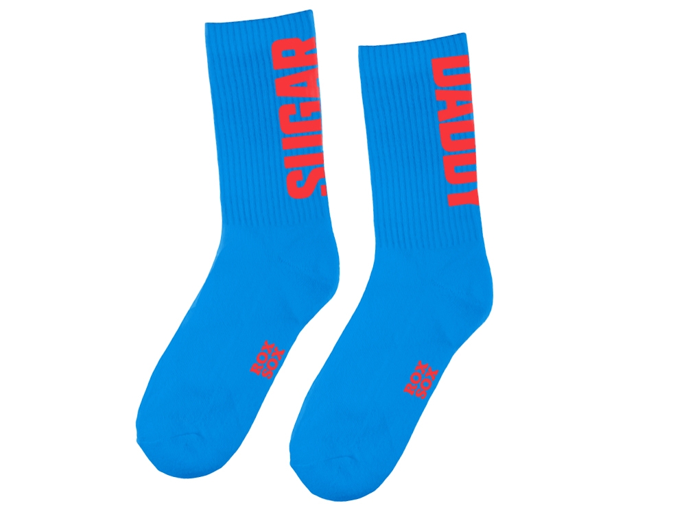Sokken 'Sugar Daddy' Blauw/Rood
