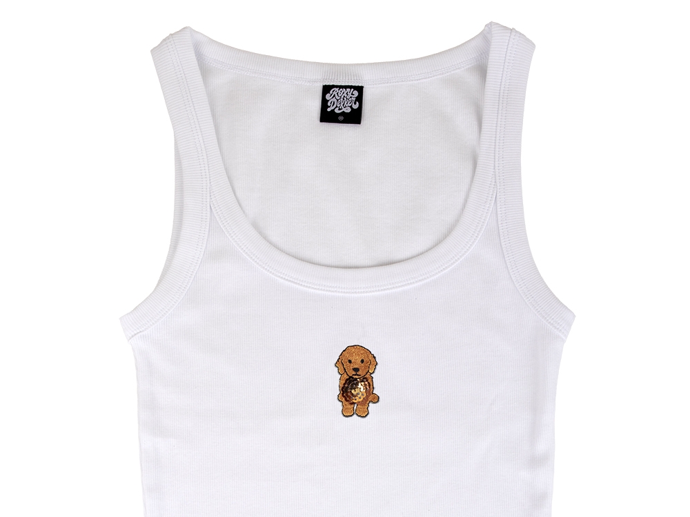 Top Freddy Wit met pailletten patch